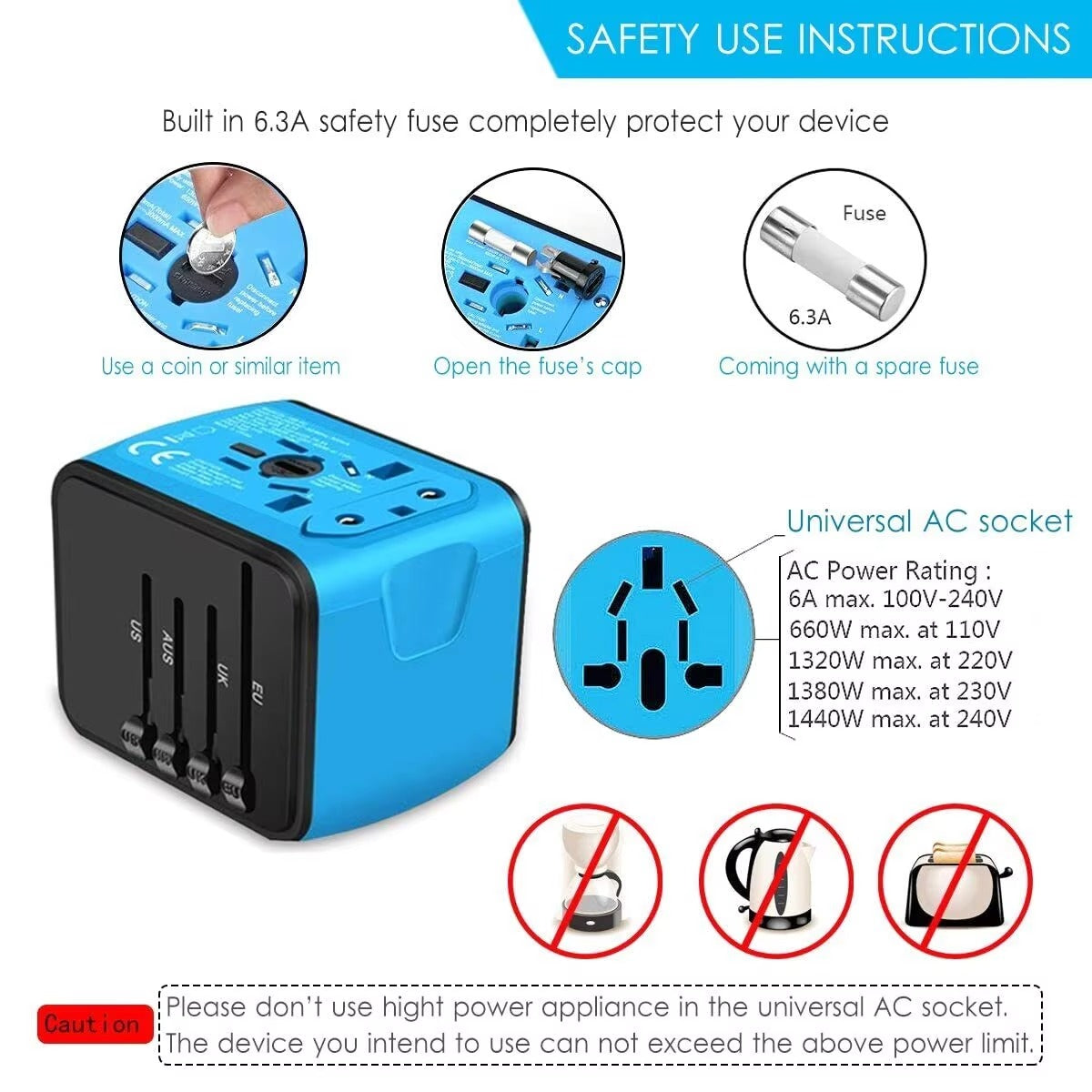 (50% OFF) All-in-One Universal Travel Power Adapter