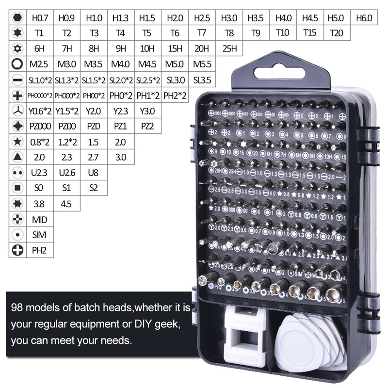 (30% DISCOUNT ) 115 in 1 multi-purpose screwdriver set, convenient for repairing electronics
