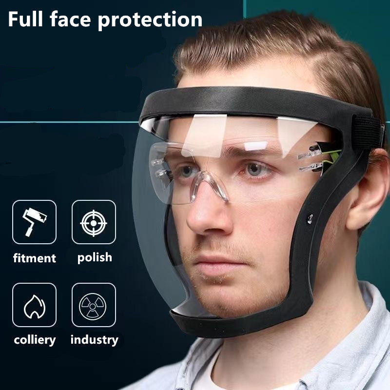(30% DISCOUNT ) High-quality transparent face protection mask that protects against wind, sand dust, and splashes of water.