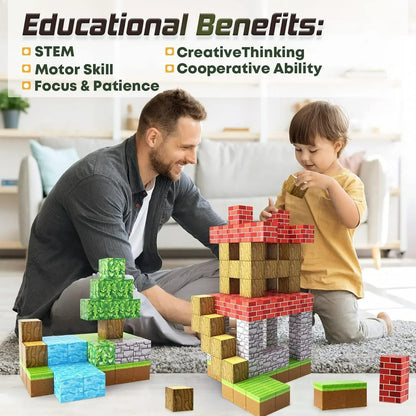 100pcs Magnetic Blocks Toy Build Magnet Set