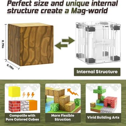 100pcs Magnetic Blocks Toy Build Magnet Set